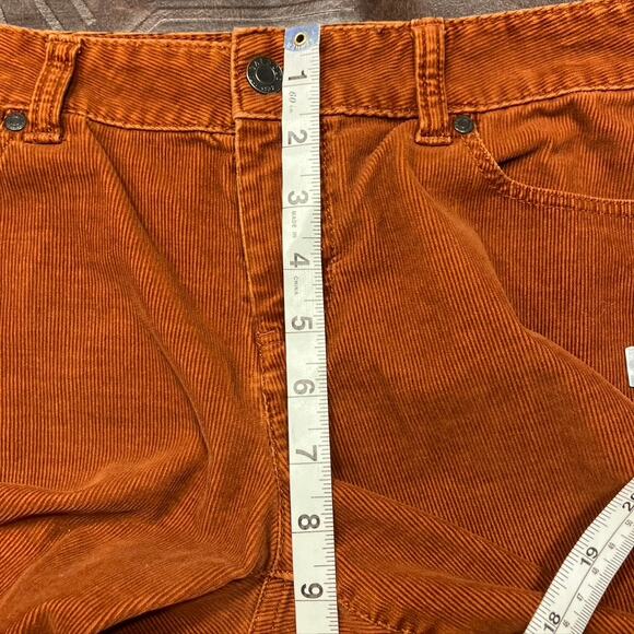 Talbots Petites Women 8p Signature Stretch Corduroy Straight Pants Orange Preppy - Picture 14 of 15